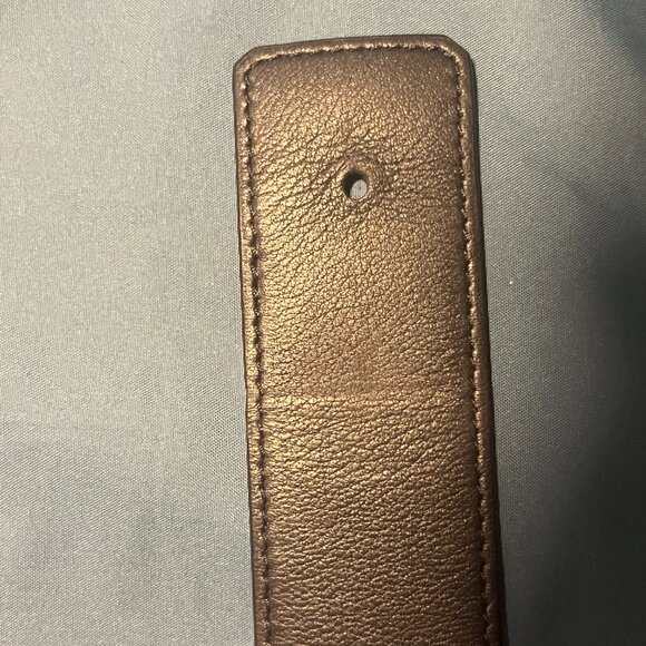 Louis Vuitton Belt Monogram Eclipse Santur LV Circle M0168 Black Grey Men's - Picture 9 of 14